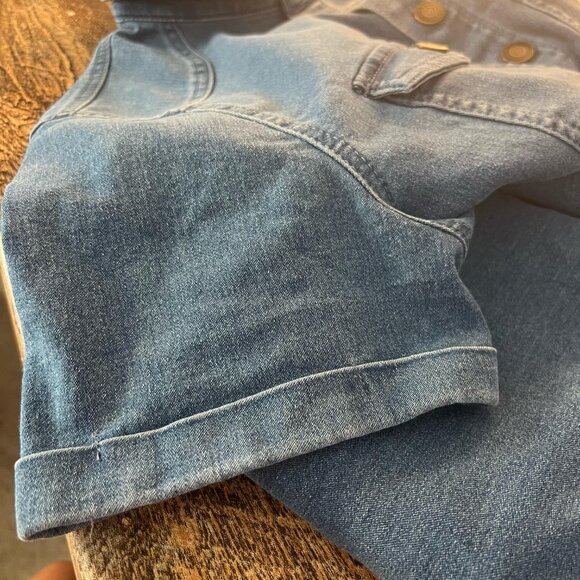 Denim Jumpsuit with Button Details - Picture 3 of 6